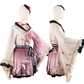 Project Sekai Akiyama Mizuki Cosplay Costume Anime Japanese Kimono Outfit - Halloweez